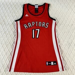 Adidas NBA 4Her Toronto Raptors #17 Valanciunas Women’s Jersey Small Red